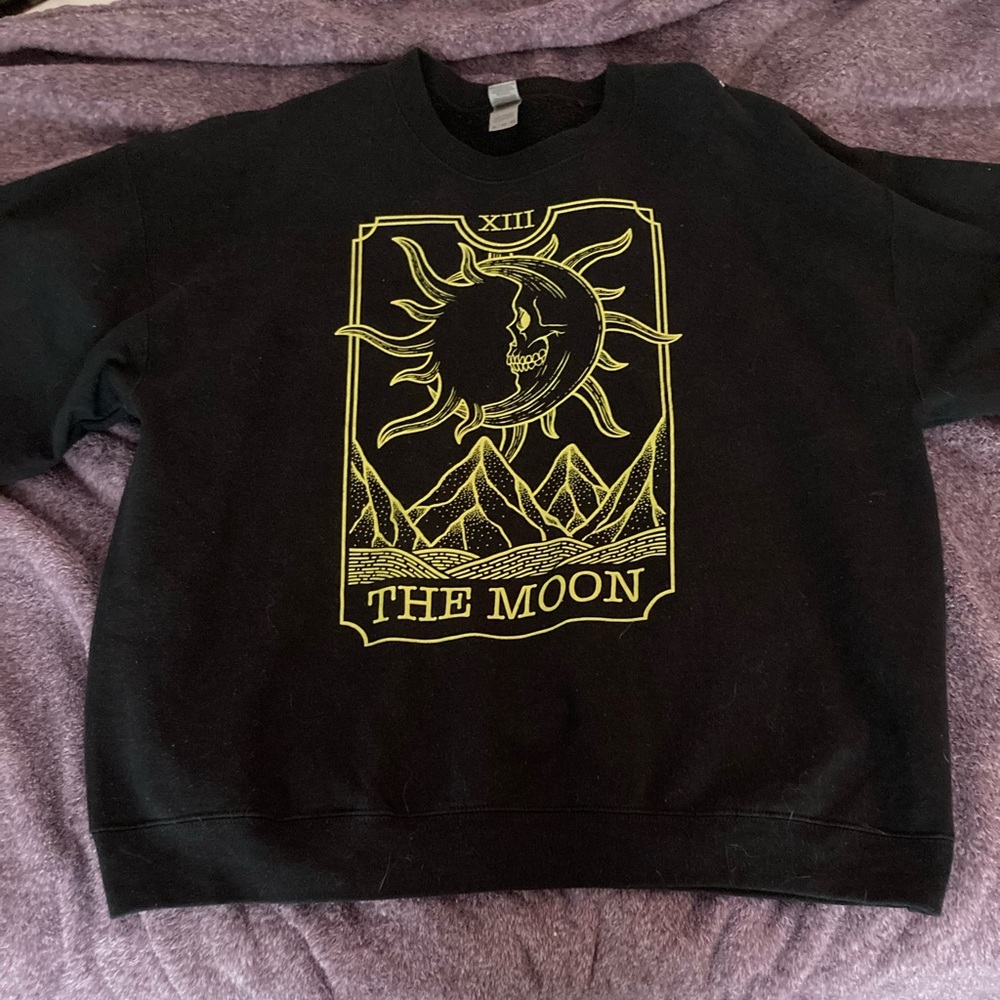 THE MOON tarot card pullover sweater from Wicked Clothes